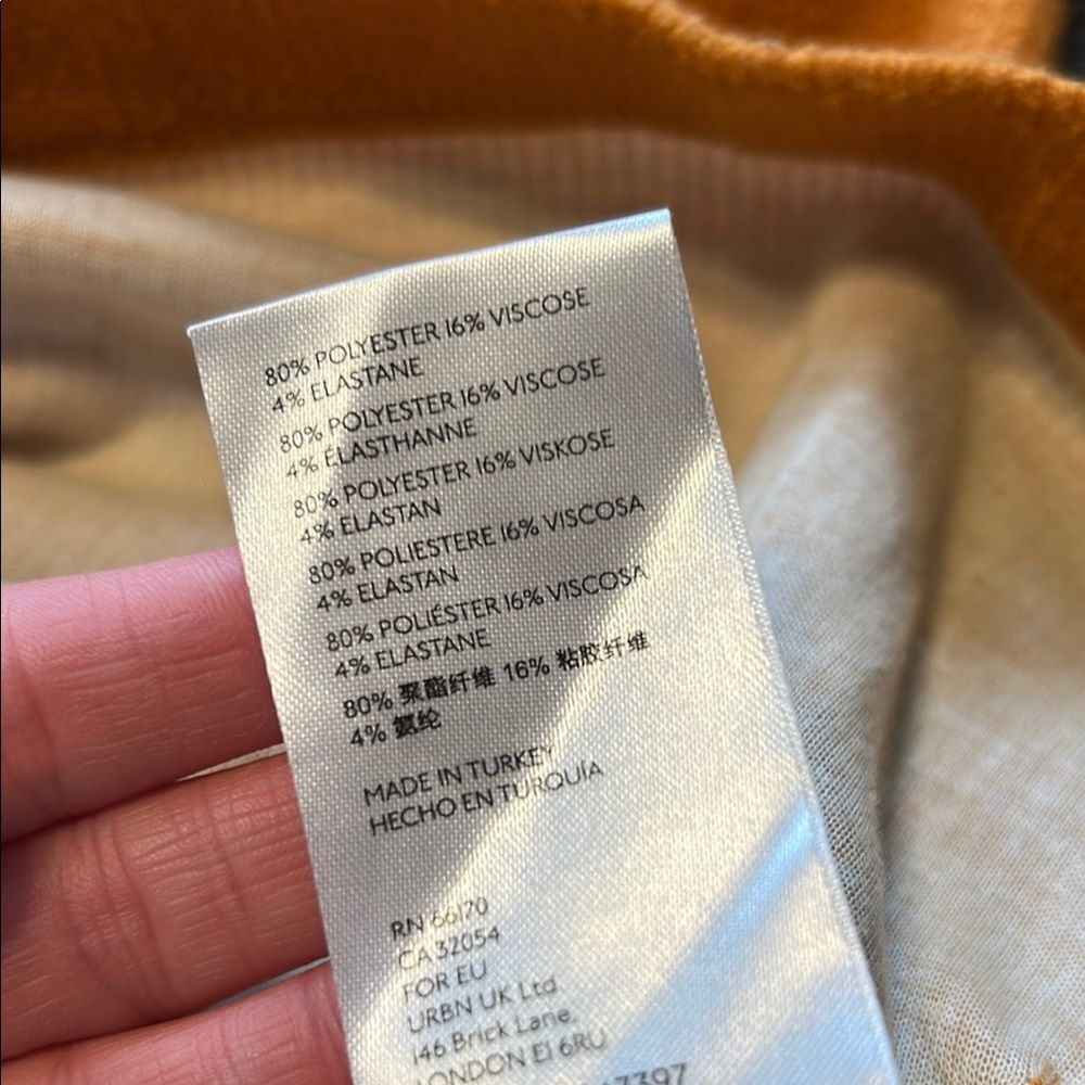 Anthropologie High-neck Tunic Sweater Beige Tan Size L - Picture 9 of 10